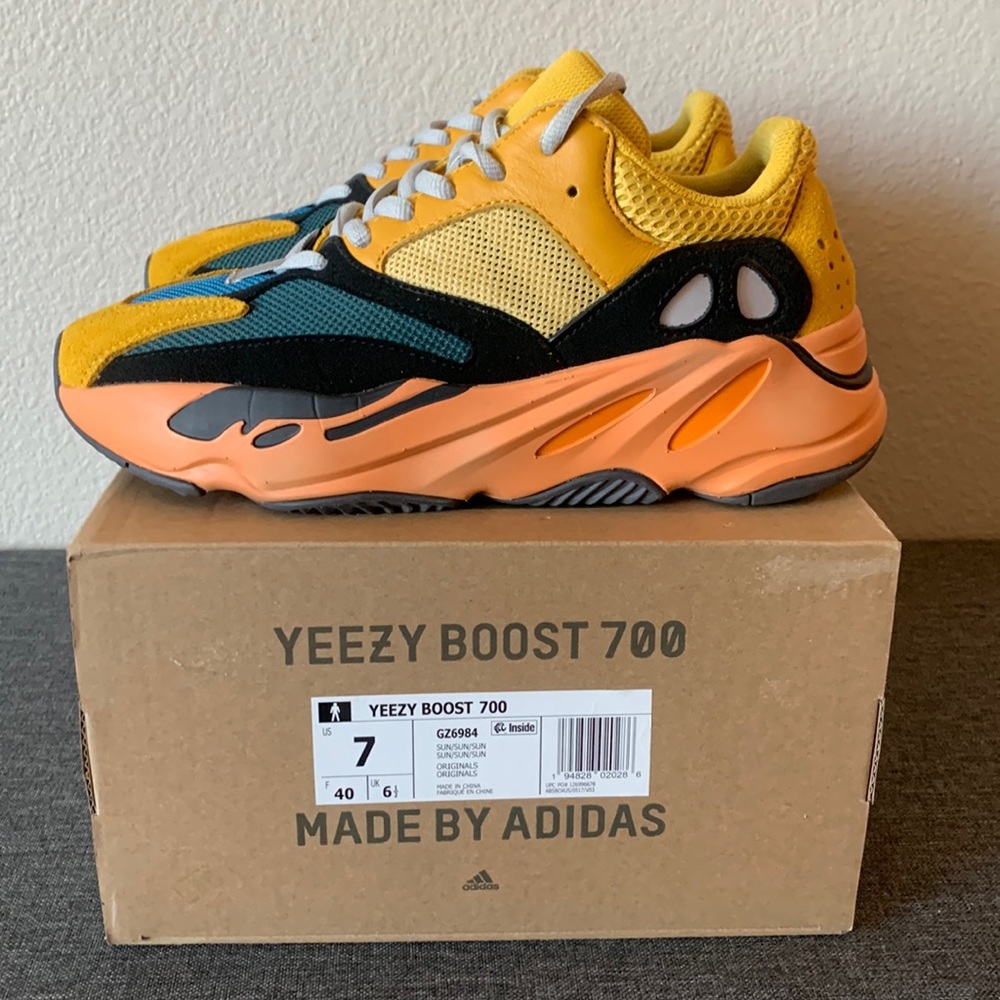 Adidas Yeezy Boost 700 Sun/Sun, Size 7.